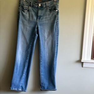 DL1961 Mara Straight Leg Mid Rise Instasculpt Ankle Jeans